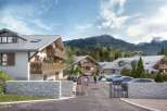 Discover your dream alpine retreat! These stunning properties boast charming architecture, featuring balconies and stone accents.