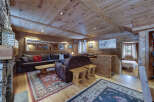 Step into rustic elegance with this stunning cabin-style living space.