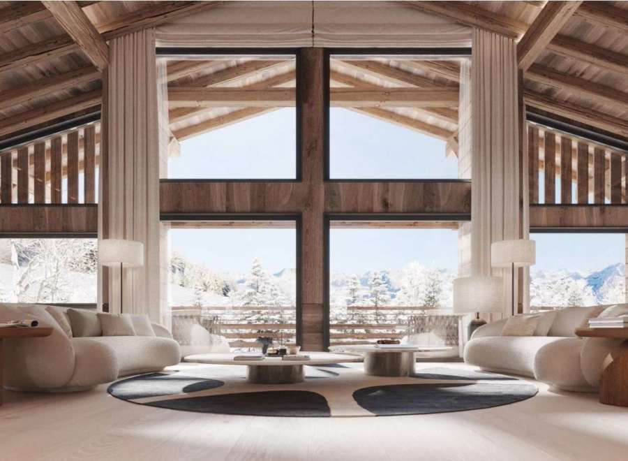 Luxurious chalet with breathtaking mountain views.