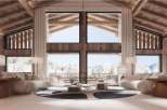 Luxurious chalet with breathtaking mountain views.
