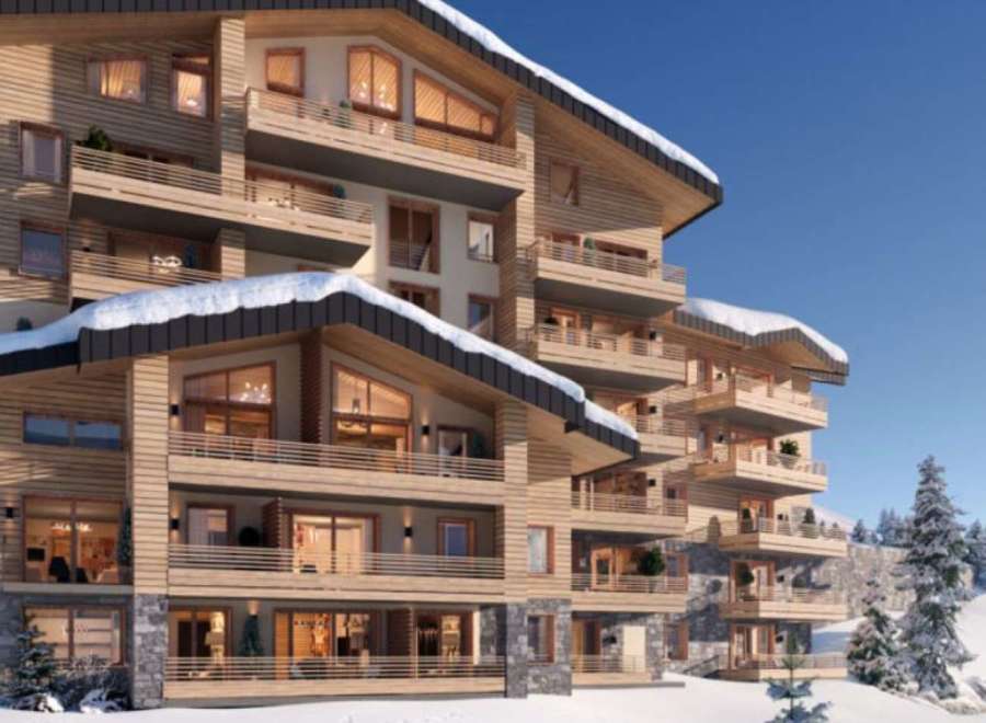 Luxury ski-in/ski-out apartments in the French Alps.