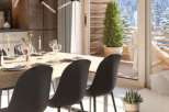Luxury apartment with breathtaking mountain views and a spacious balcony.