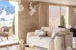 Luxury chalet apartment with breathtaking mountain views.