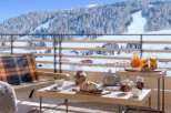 Luxury chalet with breathtaking mountain views.