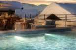 Luxury chalet with stunning mountain views and private rooftop pool.