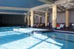 Indulge in ultimate relaxation at this luxurious indoor pool.