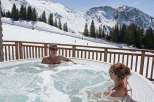 Enjoy a luxurious spa experience with breathtaking mountain views.