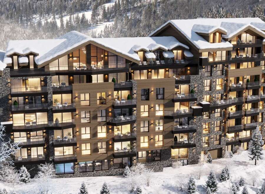 Luxury ski resort apartments with stunning mountain views.