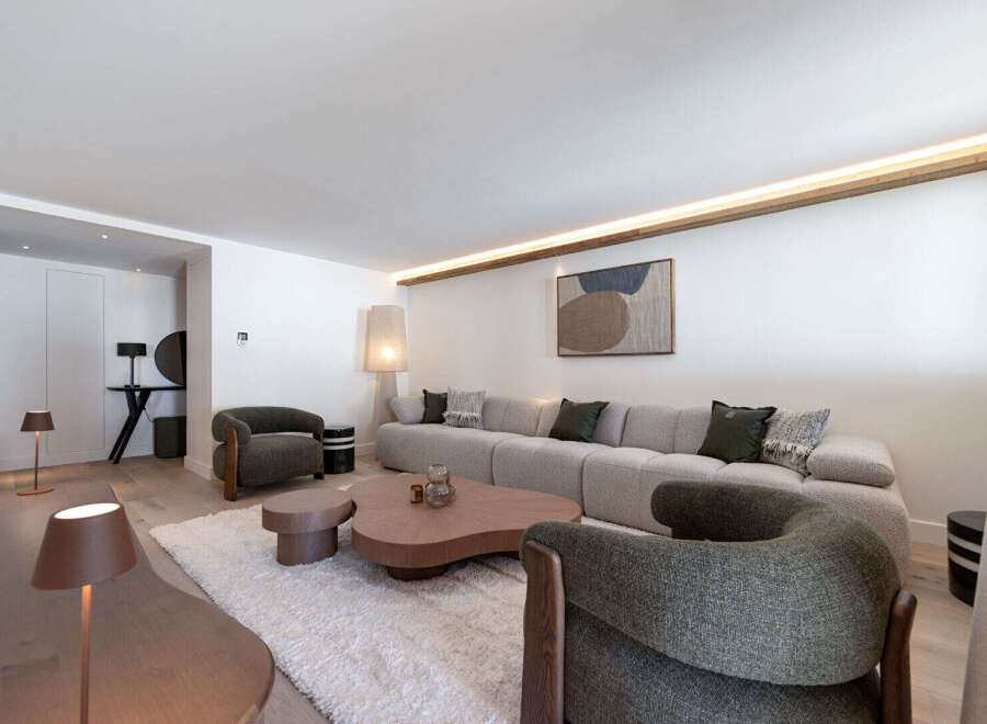 Step into modern elegance with this stunning living space.