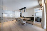 Experience modern elegance in this stunning property, featuring a beautifully designed dining area.