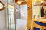 Discover a unique bathroom design with a nautical theme.