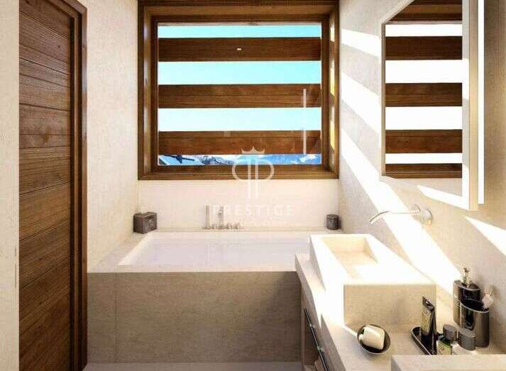 Experience luxury in this stunning bathroom.