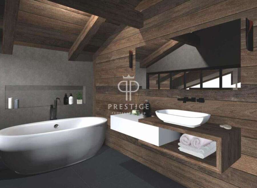 Experience luxury in this stunning bathroom.