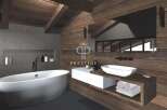Experience luxury in this stunning bathroom.