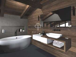 Experience luxury in this stunning bathroom.