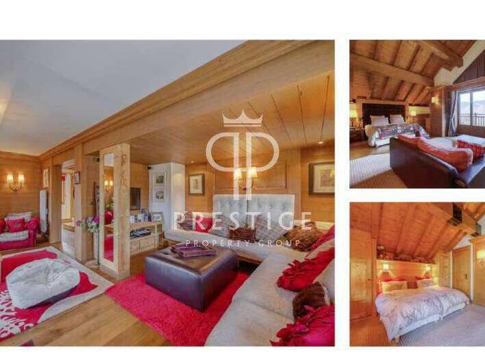 Experience luxury living in this stunning property, featuring exquisite wooden interiors and a cozy ambiance.