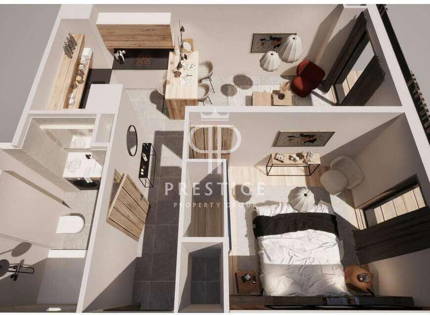 Discover modern living in this stylish apartment.