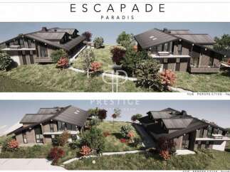 Discover "Escapade Paradis," a stunning property showcasing modern architectural design.