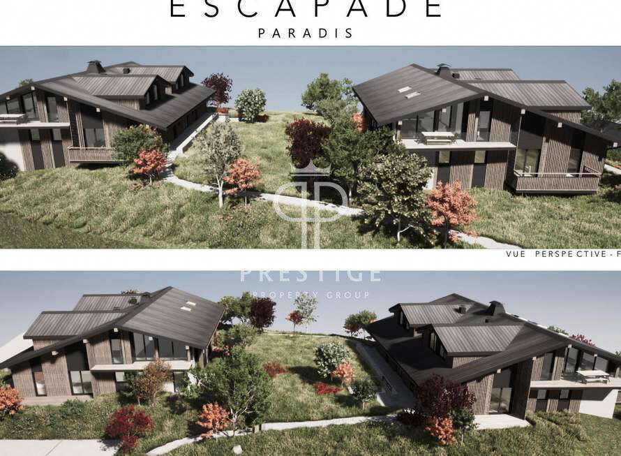Discover "Escapade Paradis", a stunning property showcasing modern architecture and design.