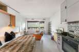 Discover a cozy retreat in this stylish apartment, perfect for a relaxing getaway.