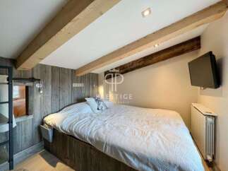 Discover rustic charm in this cozy bedroom.