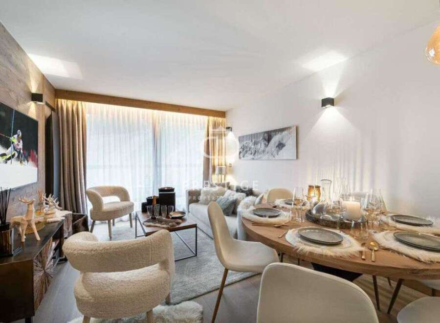 Experience luxury living in this stunning property, featuring a beautifully designed living and dining area.