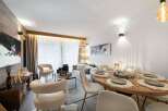 Experience luxury living in this stunning property, featuring a beautifully designed living and dining area.