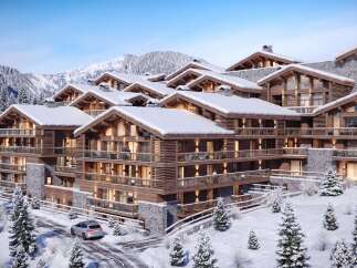 Luxury ski-in/ski-out chalets in the French Alps, offering breathtaking mountain views and exquisite craftsmanship.