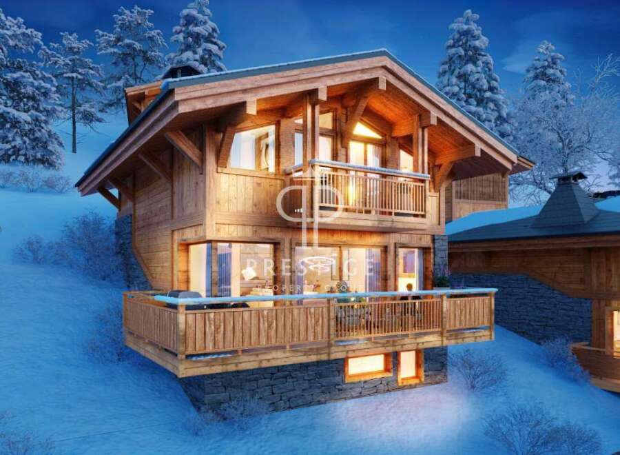 Experience luxury living in this stunning chalet nestled in a winter wonderland.