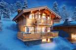 Experience luxury living in this stunning chalet nestled in a winter wonderland.