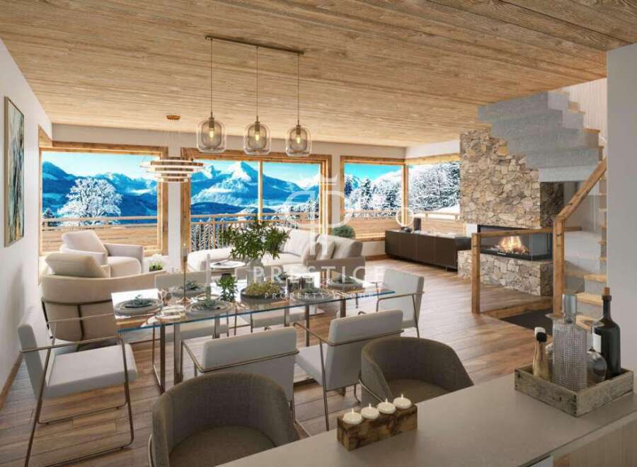 Experience luxury living with breathtaking mountain views in this stunning property.