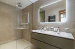 Step into luxury with this modern bathroom design.