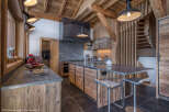 Experience rustic elegance in this stunning kitchen.