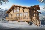 Escape to a winter wonderland in this stunning wooden chalet.