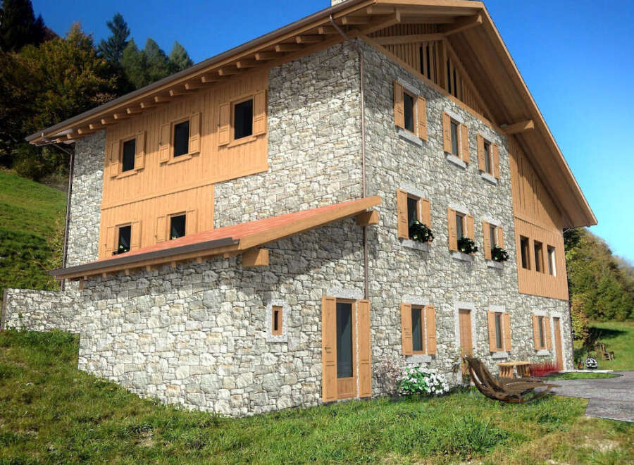 Discover the charm of this stunning stone house, a perfect blend of rustic elegance and modern comfort.