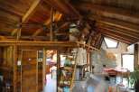 Experience rustic charm in this stunning wooden home.