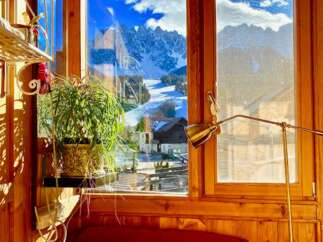 Enjoy breathtaking mountain views from this cozy retreat.