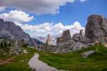 Explore the breathtaking beauty of the Dolomites with this stunning landscape.