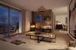 Experience cozy living in this stunning property, featuring a warm fireplace and inviting ambiance.