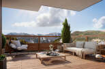 Enjoy breathtaking mountain views from this stunning outdoor space.