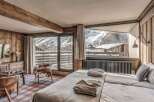 Luxury chalet apartment with stunning mountain views.