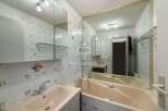 Discover a charming bathroom with a vintage aesthetic.