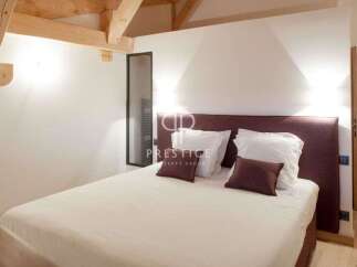 Discover luxury living in this stunning bedroom.