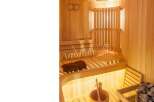 Step into a world of relaxation and rejuvenation with this stunning sauna.