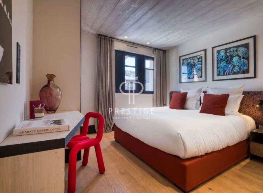 Experience luxury in this stunning bedroom.