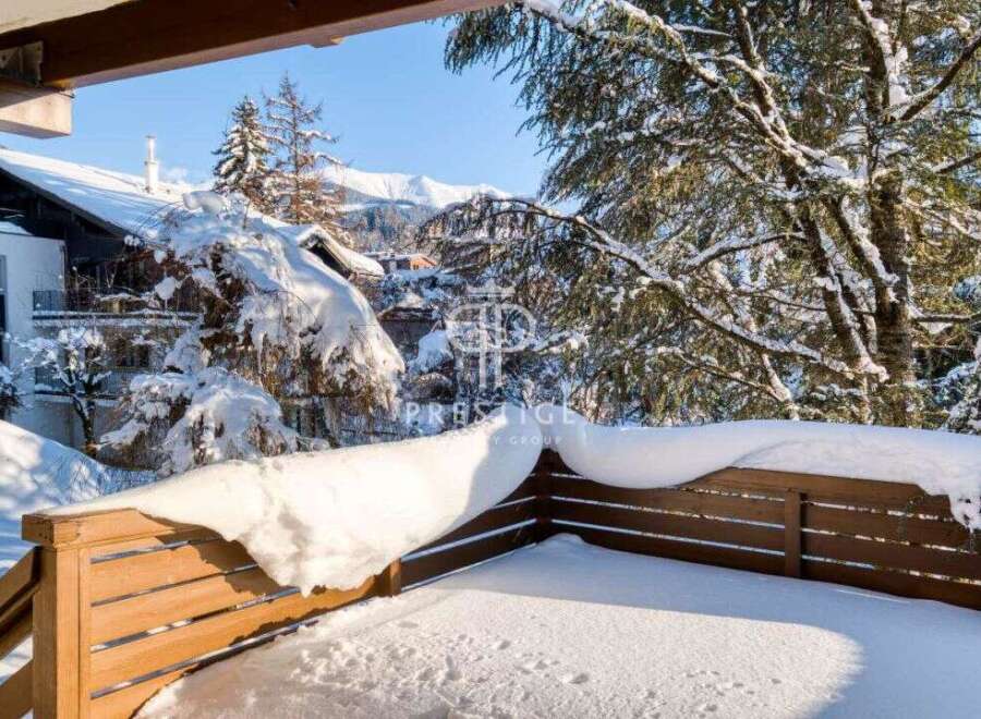 Experience the tranquility of winter in this stunning property.