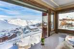 Experience breathtaking mountain views from this luxurious property.