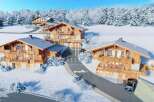 Discover luxurious chalets nestled in a winter wonderland.