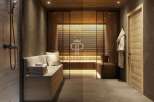 Indulge in the ultimate relaxation experience within this luxurious spa-like bathroom.