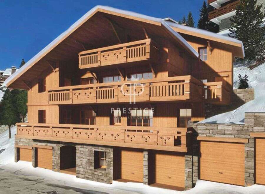 Discover the epitome of alpine luxury in this stunning wooden chalet.